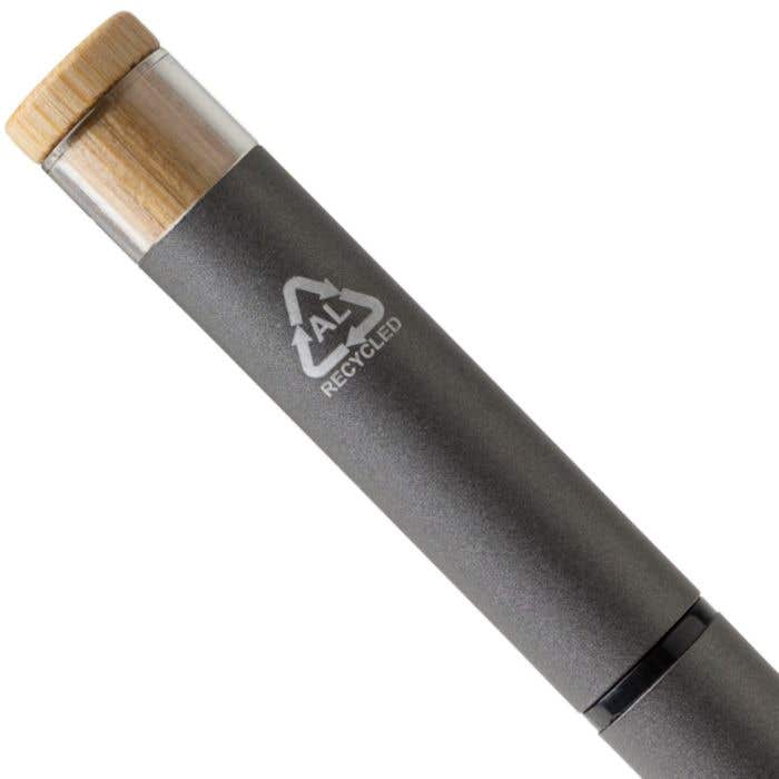 Recycled aluminium lacquered pen set Ilaria