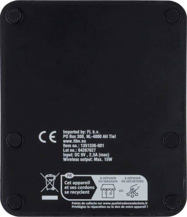 Recycled ABS 3-in-1 wireless charger Elias