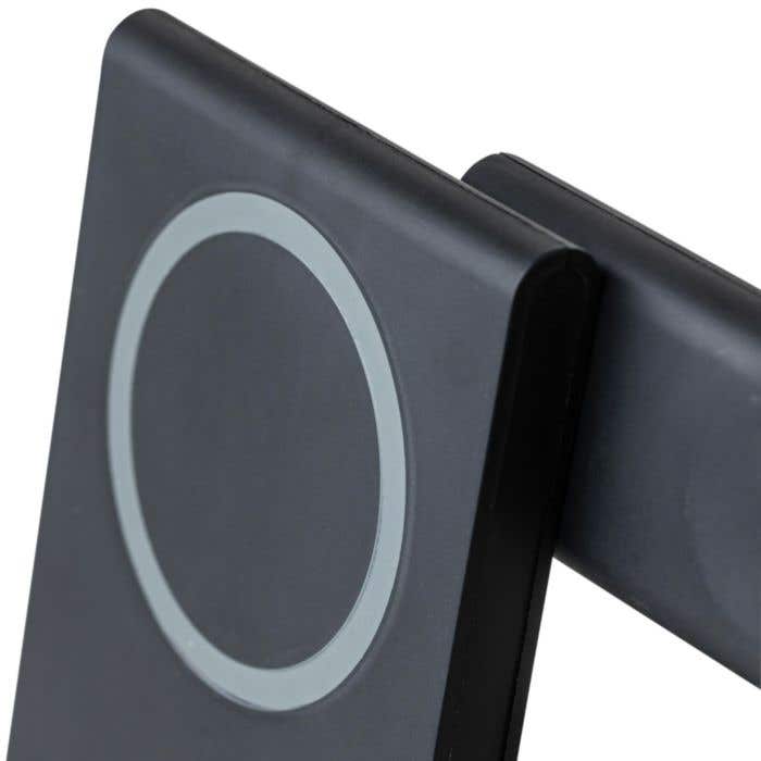 Draadloze oplader Valerio | Gerecycled | 3-in-1 | Magnetisch