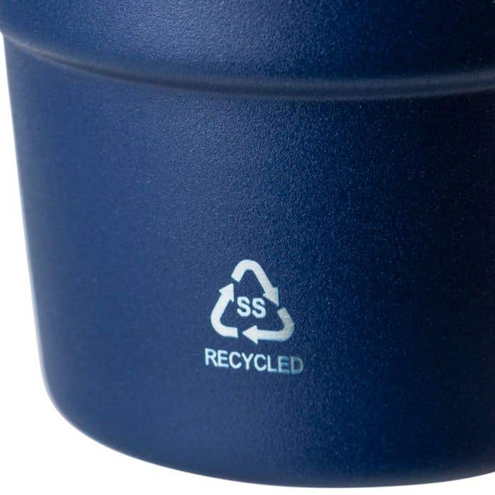 Mug double paroi de 175 ml en acier inoxydable recyclé Oli