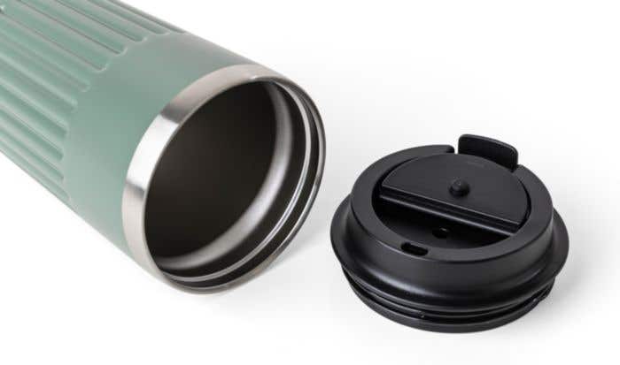 Tazza termica da viaggio in acciaio inox riciclato doppia parete 400 ml Chiara