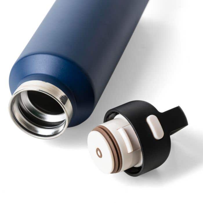 Recycled stainless steel double-walled bottle (600 ml) Mace