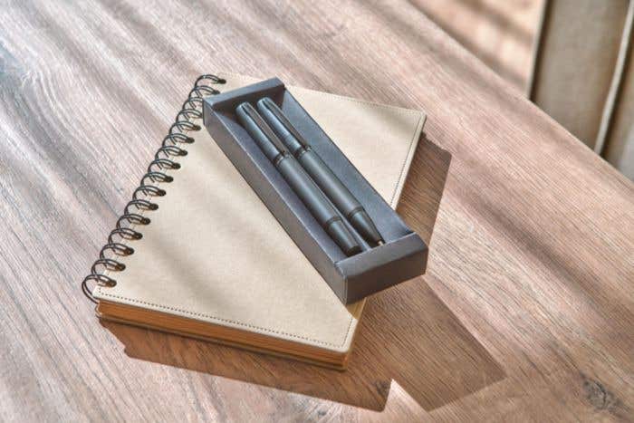 Parure de stylos en métal et laiton écologique Adel