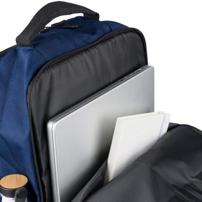 Zaino Ocean Bound portacomputer da 15 pollici in poliestere 300 D rPET Tova