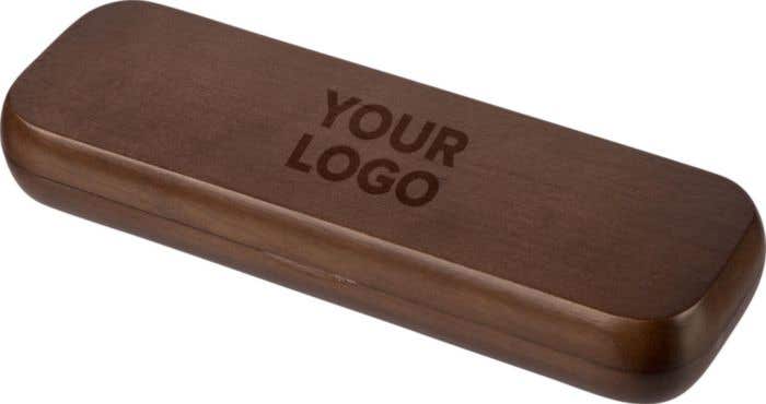 Stylo bille twist en bois de noyer Noa