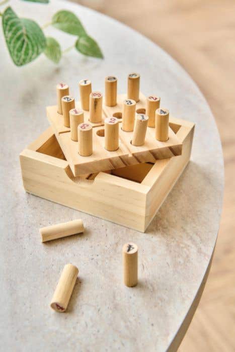 Mini Sudoku set Kenza | Pine wood