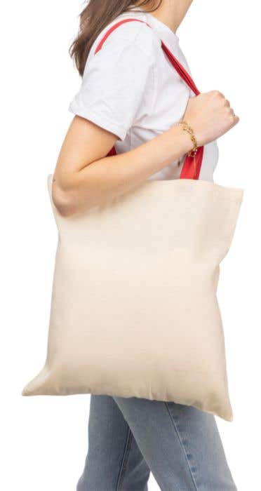 Shopping bag Maris | Cotton | Colored handles