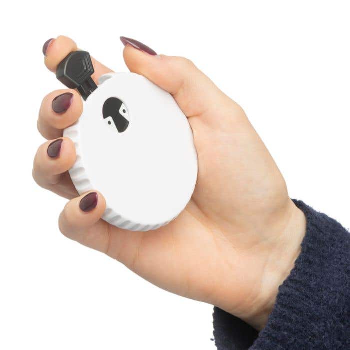 Dado mecánico de ABS reciclado Cian con abrebotellas