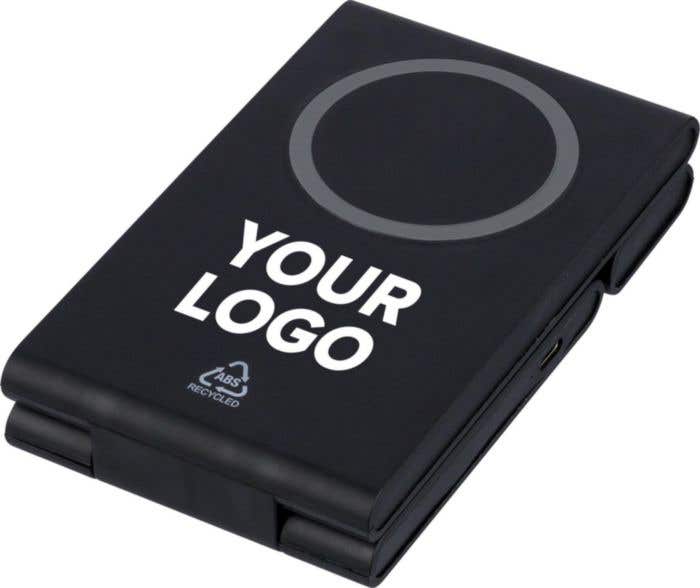 Draadloze oplader Valerio | Gerecycled | 3-in-1 | Magnetisch