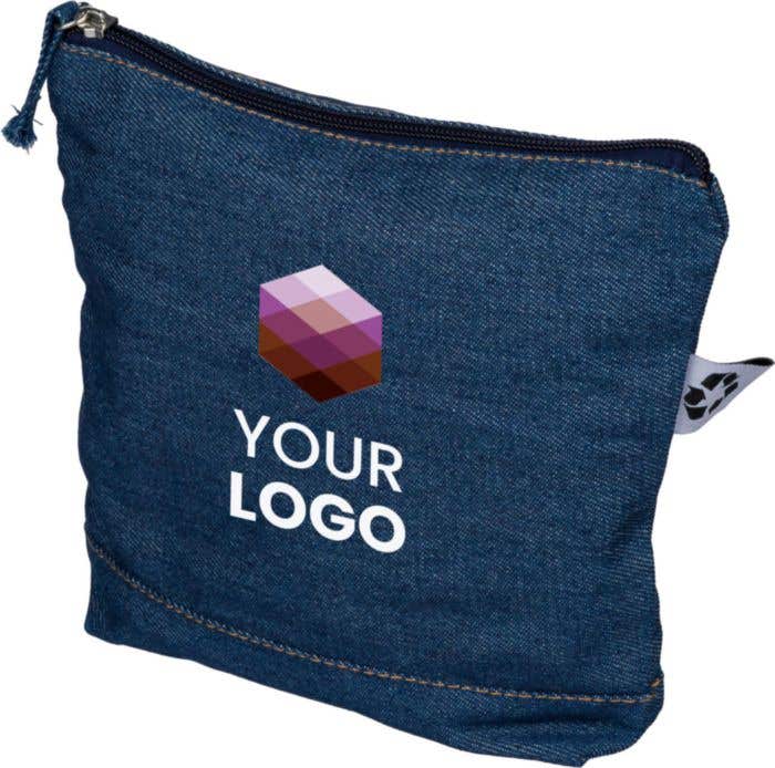 Recycled denim cosmetic bag Orin