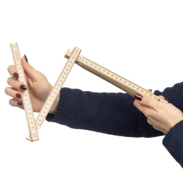Regla plegable de madera de abedul Ezio