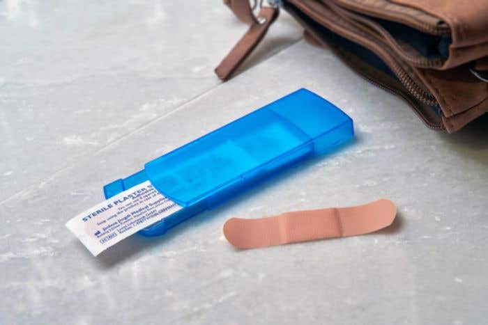 Plastic case with plasters Pocket