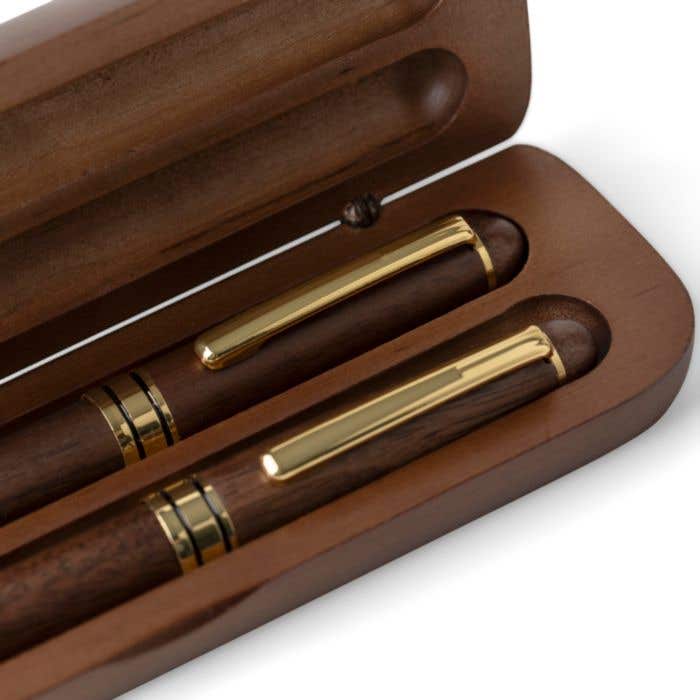 Pen set Adelina | Walnut wood | 2 items