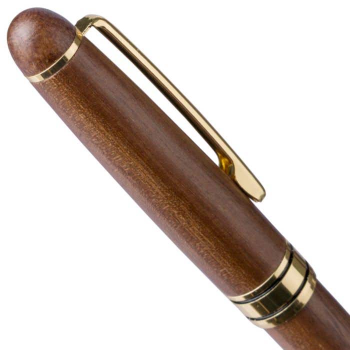 Balpen Noa | Walnotenhout | Draaimechanisme
