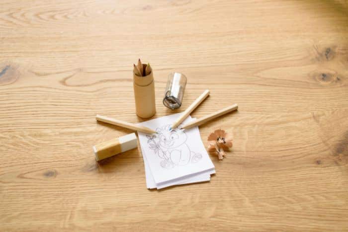 Colored pencil set Libbie | Recycled cardboard | 6 pcs