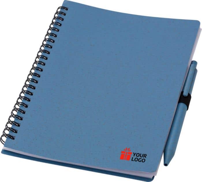 Notebook in fibra di grano con penna Massimo