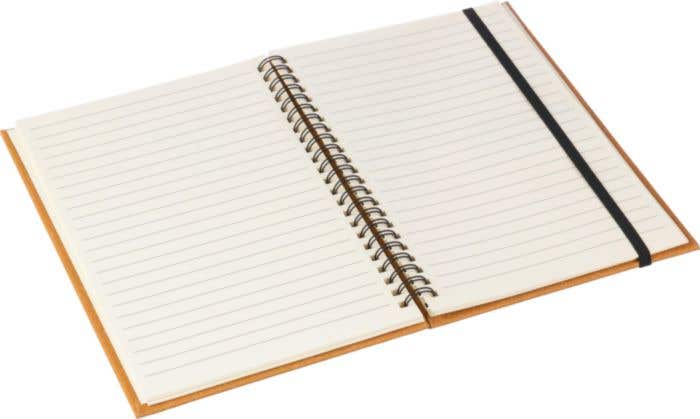 Gerecycled leren notitieboek A5 Egon