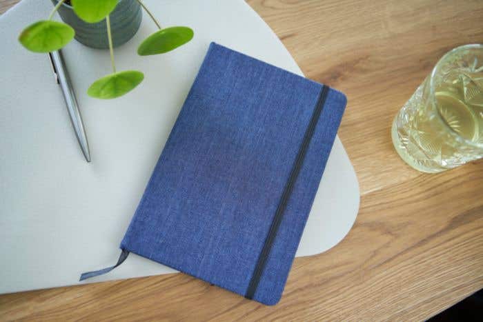 Notitieboek Alfred | Denim | A5 | Gelinieerd
