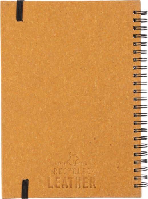 Notitieboek Egon | Gerecycled leer | A5 | Gelinieerd