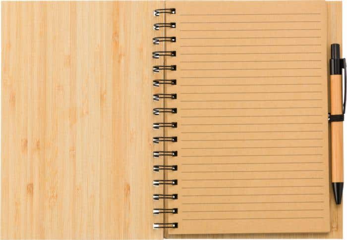 Notebook Carmen | Bamboo | A5 | Lined | With ballpen