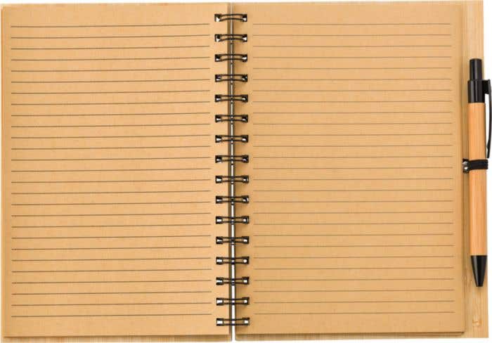 Notebook Carmen | Bamboo | A5 | Lined | With ballpen