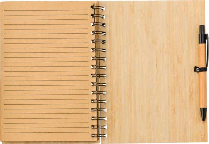 Notebook Carmen | Bamboo | A5 | Lined | With ballpen