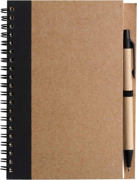Notitieboek Stella | Gerecycled karton | Gelinieerd | Balpen