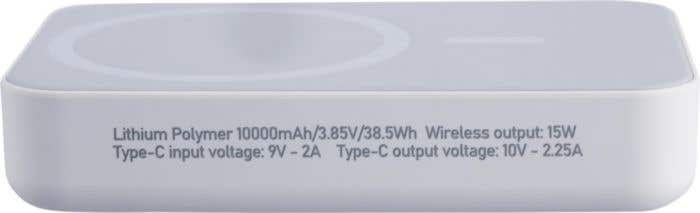 Wireless charger power bank Meno | Recycled | 10,000 mAh | MagSafe compatible