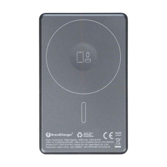 BrandCharger powerbank Powerwave 2 | Gerecycled | 10.000 mAh