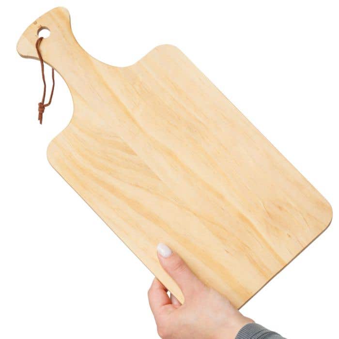 Cutting board Daxton | Recycled pinewood | With handle