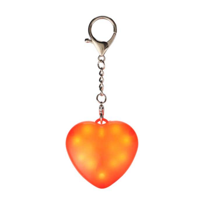 Sleutelhanger met lampje Gleamo | Hartvorm