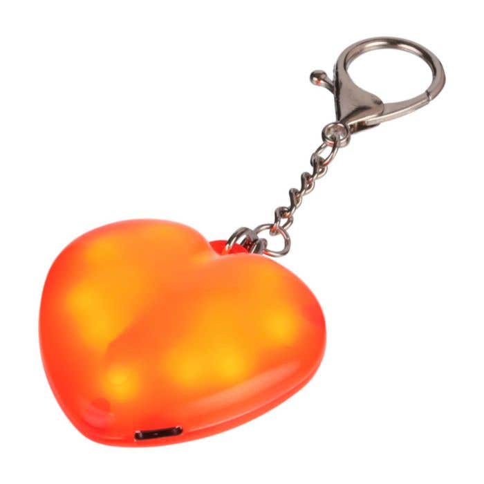 Sleutelhanger met lampje Gleamo | Hartvorm