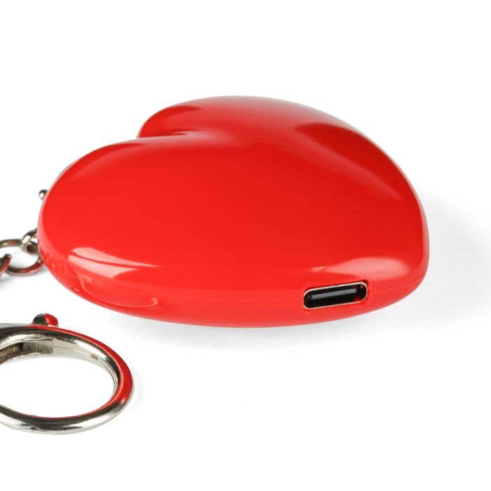 Sleutelhanger met lampje Gleamo | Hartvorm