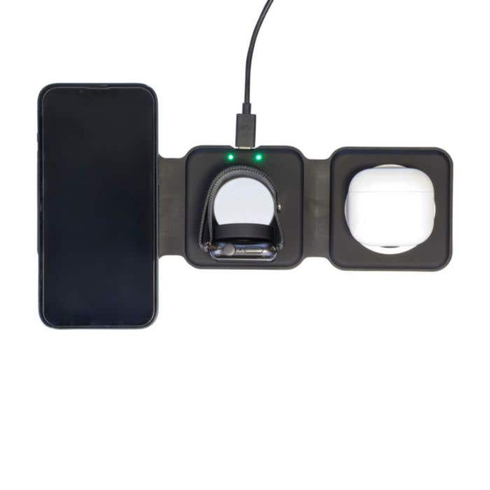 Wireless charger Trigo | Recycled | 3-in-1
