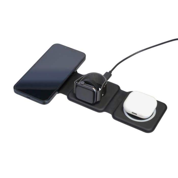 Wireless charger Trigo | Recycled | 3-in-1