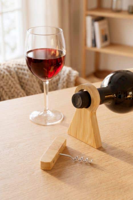 Wijnflessenhouder Vincio | Gerecycled bamboe