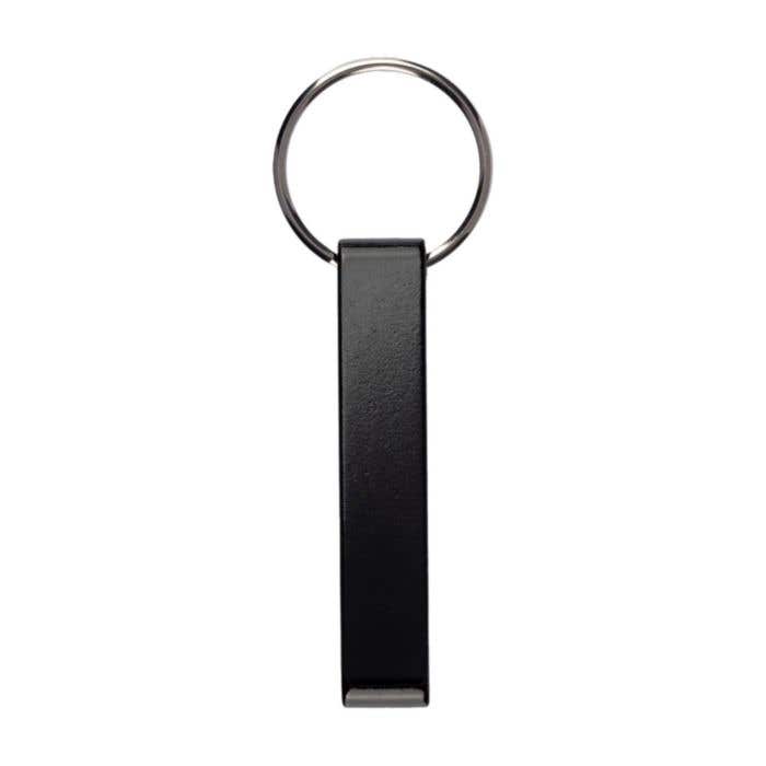 Sleutelhanger met flesopener Anneliese | Gerecycled | Telefoonstandaard