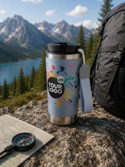 Double-walled travel mug Kayla | Recycled | 500 ml