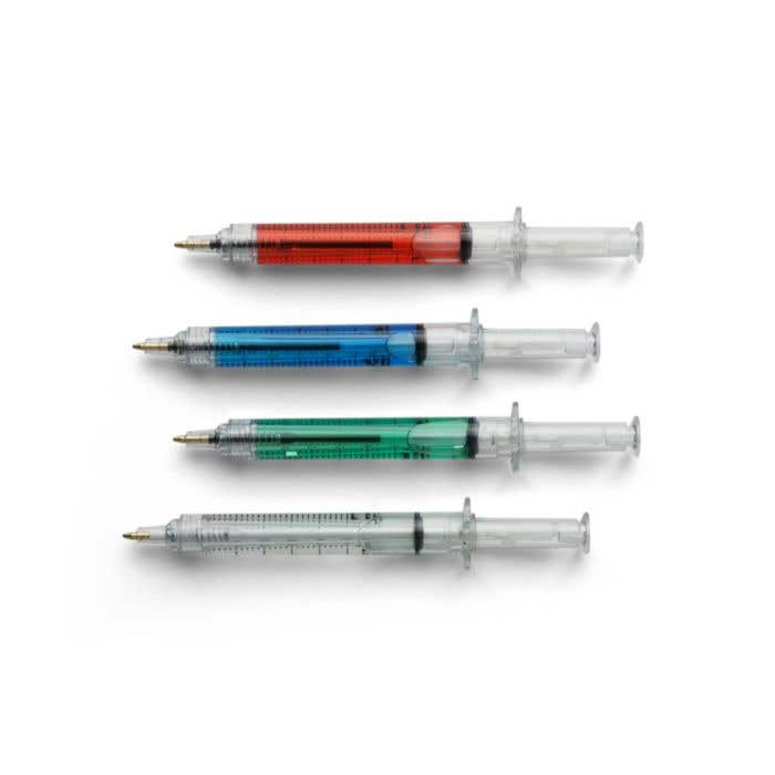 Ballpen Dr. David | Recycled plastic | Syringe shape