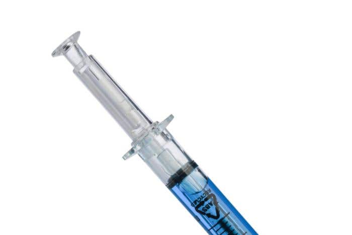 Ballpen Dr. David | Recycled plastic | Syringe shape