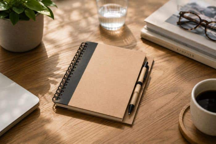 Notebook Stella | Recycled cardboard | Lined | Ballpen
