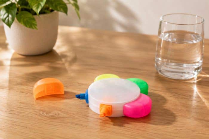 Highlighter set Brodie | Plastic | 5 colors