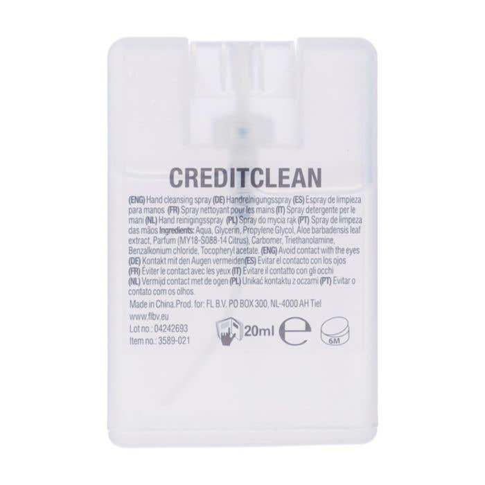 Handspray Creditclean | 20 ml | Ethanolvrij