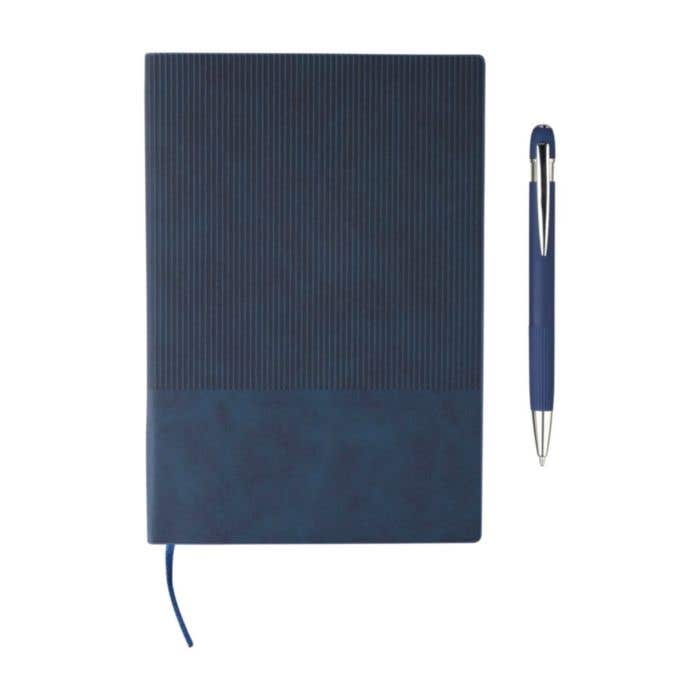 Notebook set Tarek | Recycled synthetic leather | A5 | With ballpen