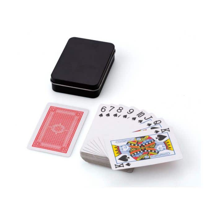 Playing card set Nathan | Metal tin