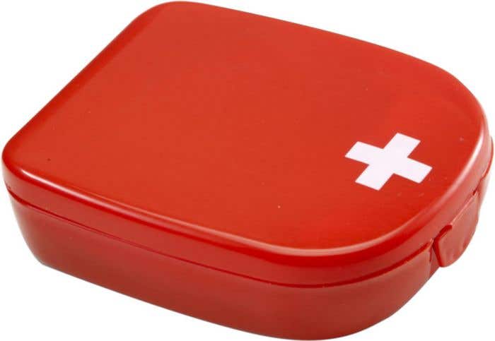 First aid kit Mila | Plastic case | Red with white cross