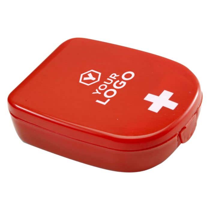 First aid kit Mila | Plastic case | Red with white cross