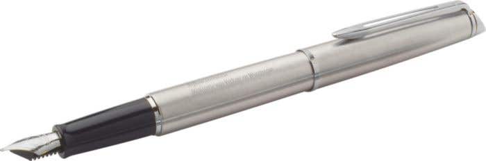 Waterman, penna stilografica Hemisphere in acciaio inox