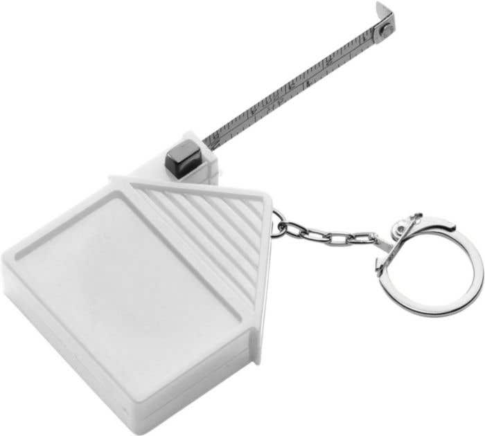 Tape measure keychain Dane | Plastic | 2 meter | House shape