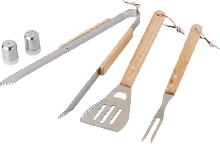 Delantal con set de bbq Hugo